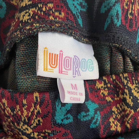 Lularoe Madison Floral Cooler Weather Skirt - Picture 4 of 9